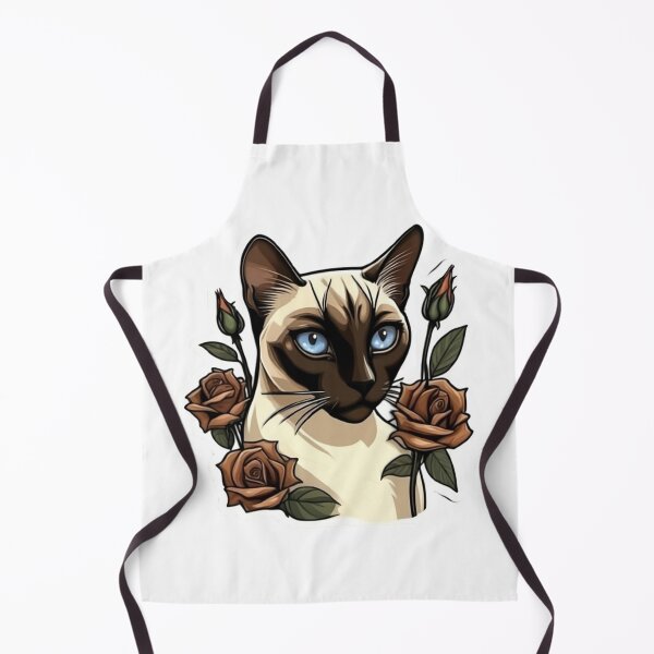 Item preview, Siamese Cat Brown Rose Accent designed and sold by notakename.