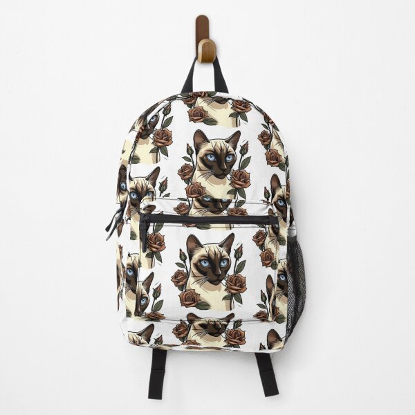Item preview, Siamese Cat Brown Rose Accent designed and sold by notakename.