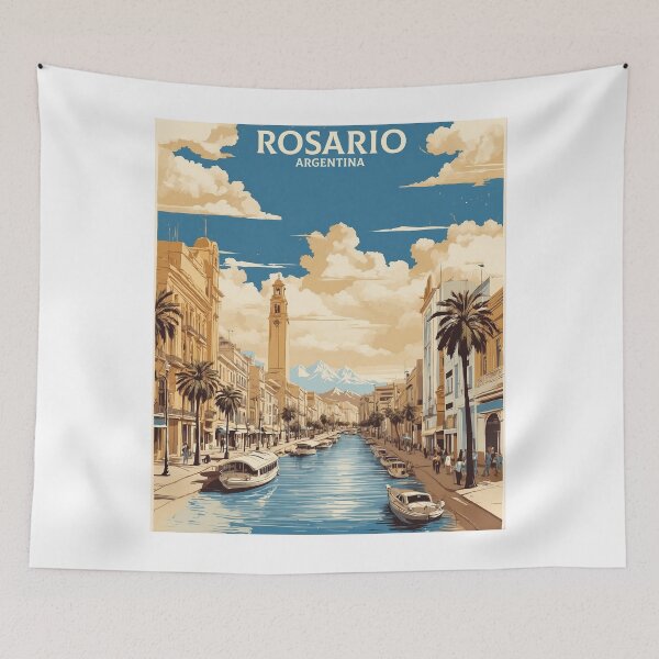 Aperçu de l'œuvre Rosario Argentine Affiche Vintage Tourisme créée et vendue par TravelersGems.