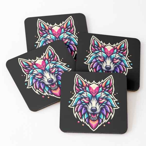 Item preview, Digital Art - Majestic Wolf Head with Gemstone Embellishments 2 designed and sold by iwcus.
