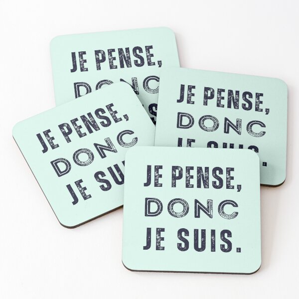 Item preview, Copy of René Descartes quote: Je pense, donc je suis. designed and sold by artbleed.