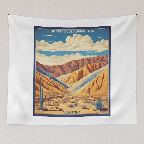 Item preview, Quebrada De Humahuaca Argentina Vintage Poster Tourism  designed and sold by TravelersGems.