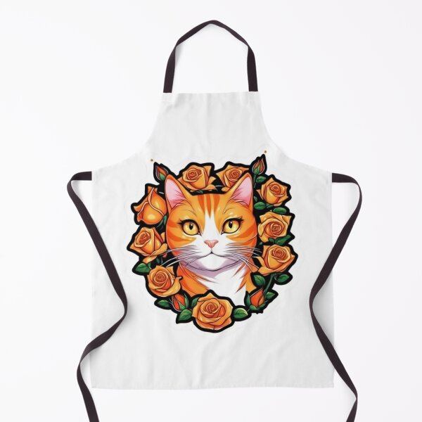 Item preview, Orange Cat Orange Rose Wreath designed and sold by notakename.