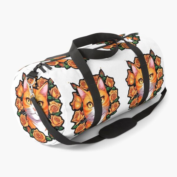 Item preview, Orange Cat Orange Rose Wreath designed and sold by notakename.
