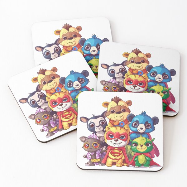 Item preview, Super Zoo Crew: Cute Animals Embrace Heroism designed and sold by jamessismanes.
