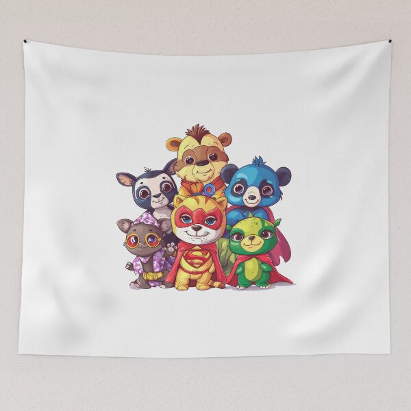 Item preview, Super Zoo Crew: Cute Animals Embrace Heroism designed and sold by jamessismanes.