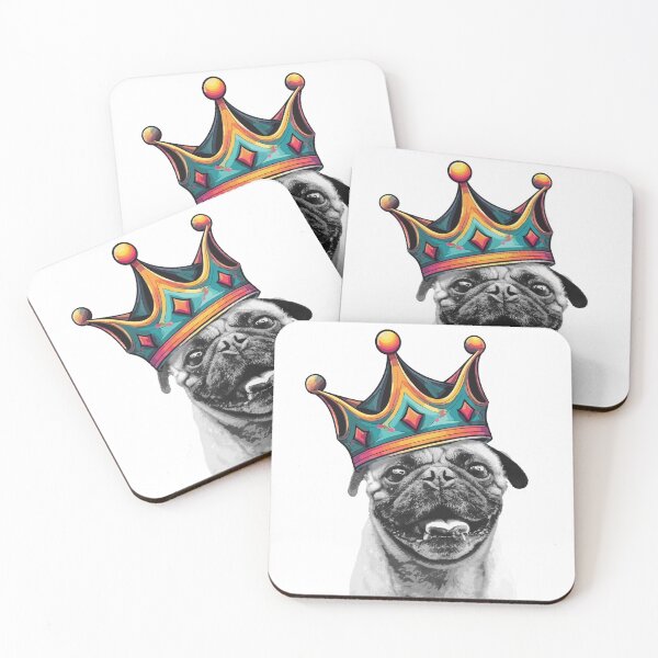 Item preview, King Pug Doggy with Crown designed and sold by ea-photos.