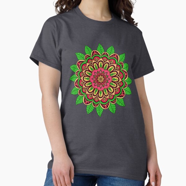 Item preview, Green and pink Mandala designed and sold by LittleMyrtle.
