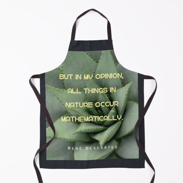 Item preview, René Descartes portrait and quote: But in my opinion, all things in nature occur mathematically.  designed and sold by artbleed.