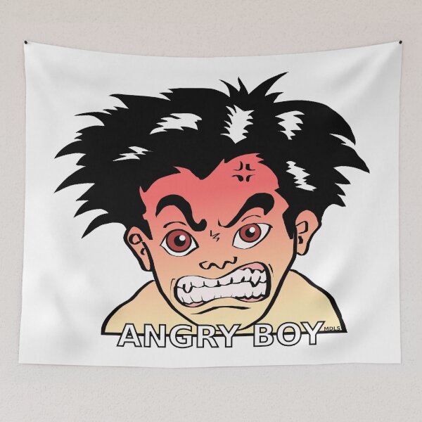 Item preview, Angry boy designed and sold by mauriciodelos.