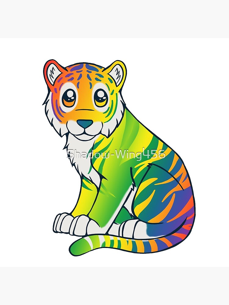 Chibi Rainbow Tiger Tote Bag for Sale by Shadow-Wing456