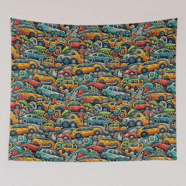 Item preview, A sea of cars colliding with each other designed and sold by Gacram.