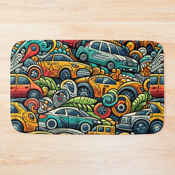 Item preview, A sea of cars colliding with each other designed and sold by Gacram.