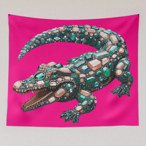 Item preview, Celestial Crocodile - Gemstone Reptile Art 10 designed and sold by iwcus.