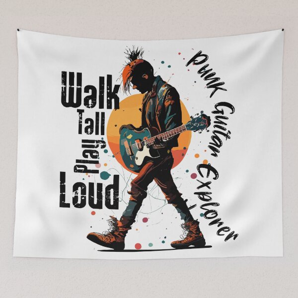 Item preview, Walk Tall, Play Loud: Punk Guitar Explorer designed and sold by Concept-Hub.