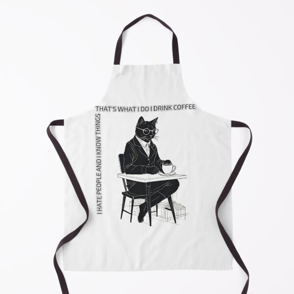 Item preview, An educated cat drinks coffee designed and sold by Ibrahimhema5.