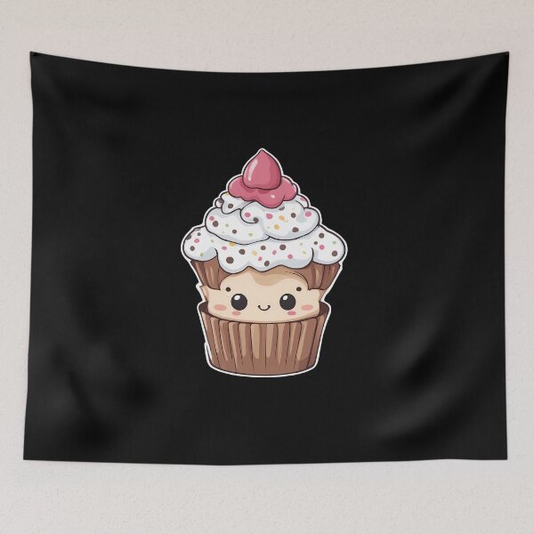 Item preview, Funny Cupcake Kawaii designed and sold by macadolie.