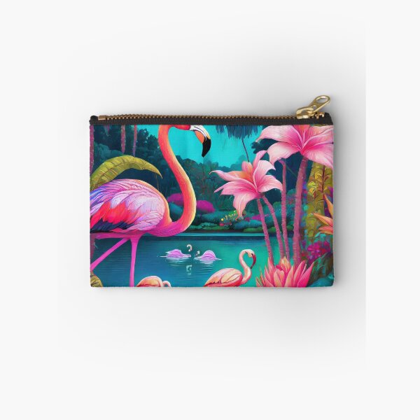 Item preview, Beautiful magic garden with a lake, flamingos designed and sold by fotofeast.