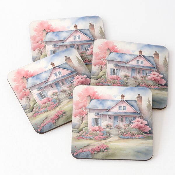 Item preview, Country Cottage Watercolor Painting designed and sold by SloganExpress.