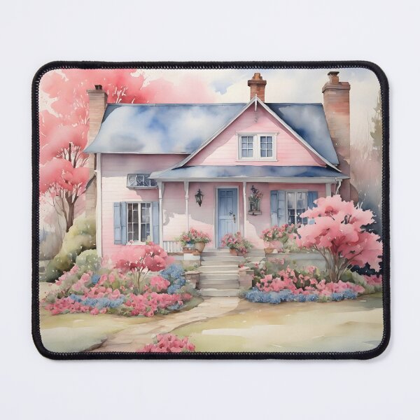 Item preview, Country Cottage Watercolor Painting designed and sold by SloganExpress.