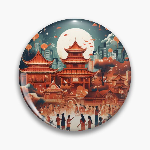 Item preview, Festive Chinese New Year in vector style designed and sold by Petschar.