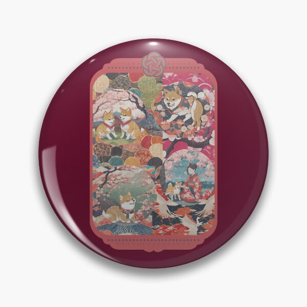 Artikelvorschau, JAPANISCHER HUND SHIBA INU KIMONO-MUSTER entworfen und verkauft von SimplyEmporium.