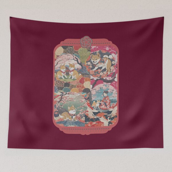 Item preview, JAPANESE DOG SHIBA INU KIMONO PATTERN designed and sold by SimplyEmporium.