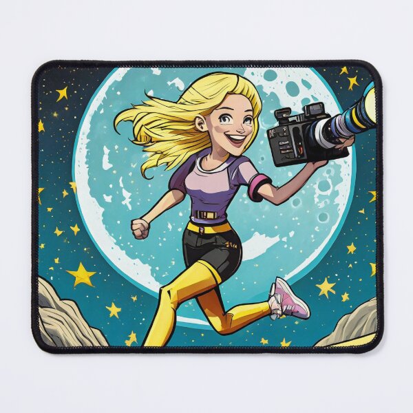 Item preview, Filmmaker running on the moon with a video camera designed and sold by fotofeast.