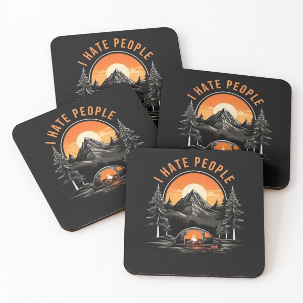 Item preview, Camping I Hate People Camping Lovers Mountain Climbing Hiking Funny  designed and sold by Zoo-Moo.