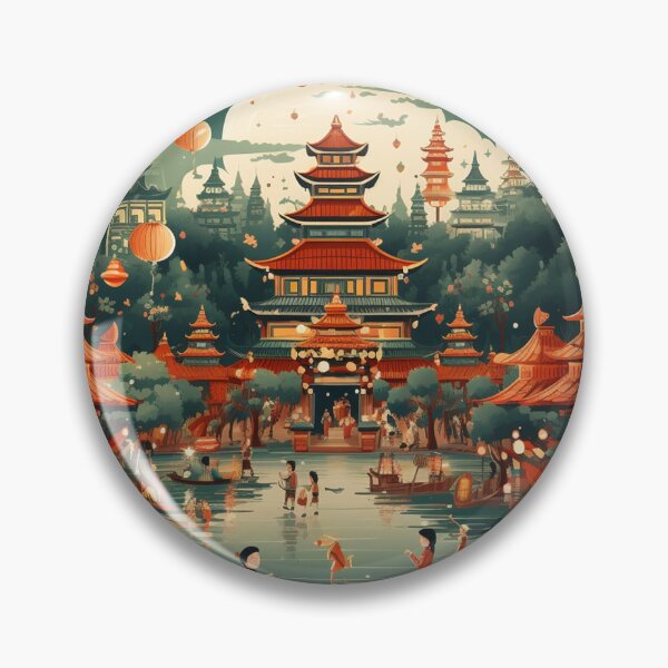 Item preview, Evening Chinese New Year festival in vector style designed and sold by Petschar.