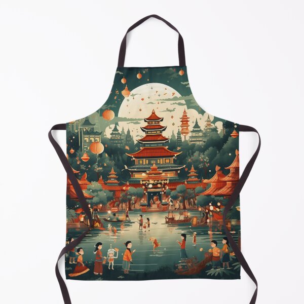 Item preview, Evening Chinese New Year festival in vector style designed and sold by Petschar.