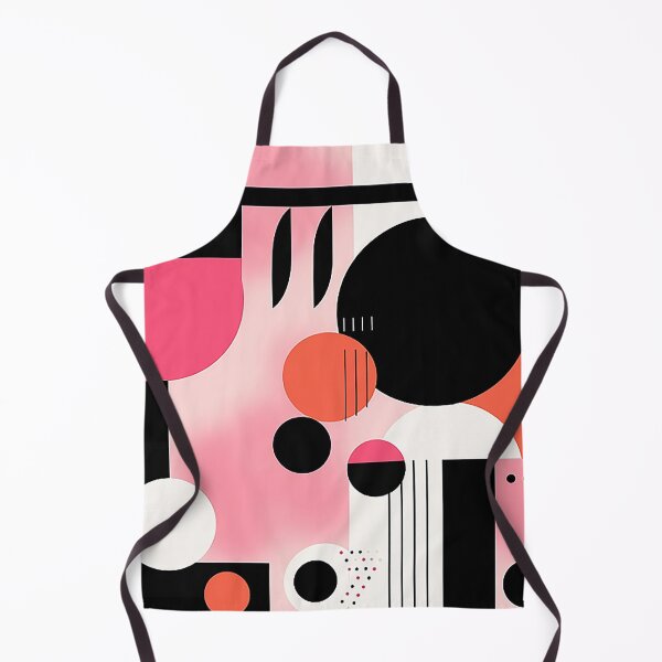 Artikelvorschau, Mutige geometrische Gegenüberstellung – abstraktes Design in Schwarz und Rosa entworfen und verkauft von PaintbrushPlace.