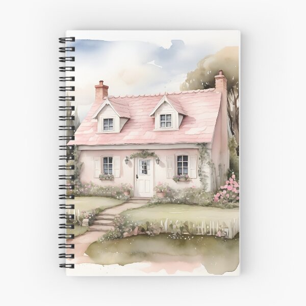 Item preview, Country Cottage Watercolor Painting designed and sold by SloganExpress.