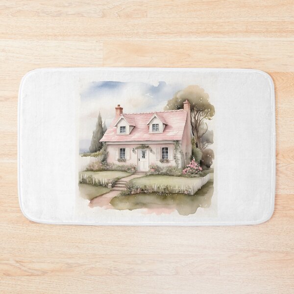 Item preview, Country Cottage Watercolor Painting designed and sold by SloganExpress.