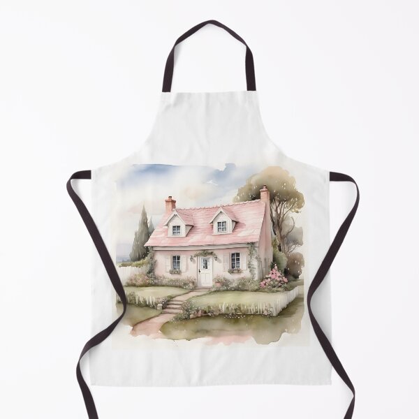Item preview, Country Cottage Watercolor Painting designed and sold by SloganExpress.