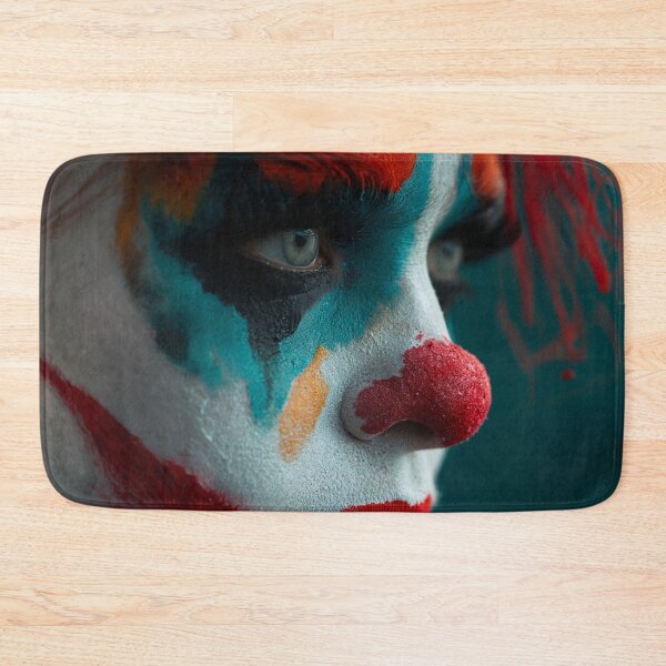 Item preview, Creepy Clown Woman Face | Halloween Horror Art Print designed and sold by VUK VESOVIC.