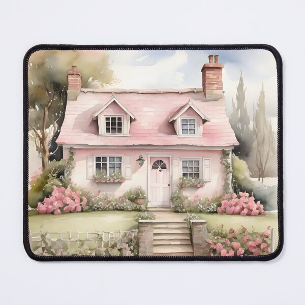 Item preview, Country Cottage Watercolor Painting designed and sold by SloganExpress.