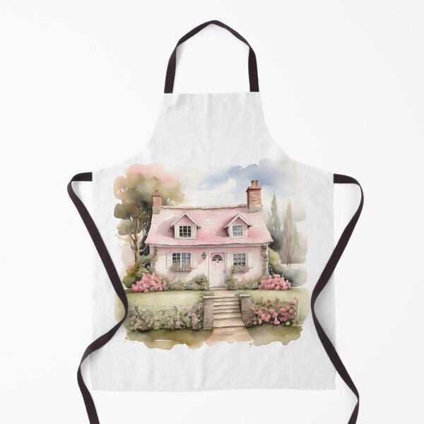 Item preview, Country Cottage Watercolor Painting designed and sold by SloganExpress.