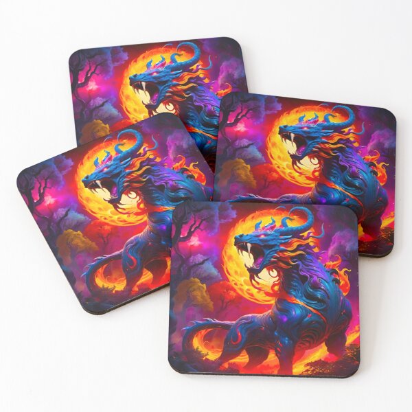 Item preview, Fire Moon Beast designed and sold by Ethereal-Canvas.