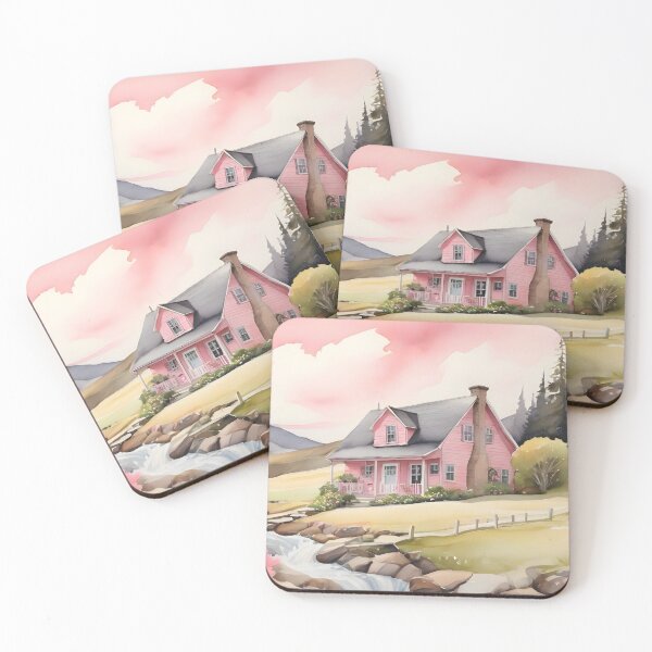 Item preview, Country Cottage Watercolor Painting designed and sold by SloganExpress.