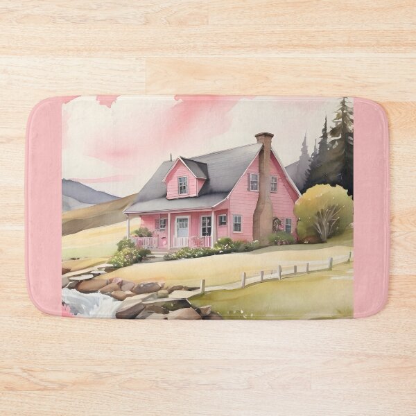 Item preview, Country Cottage Watercolor Painting designed and sold by SloganExpress.