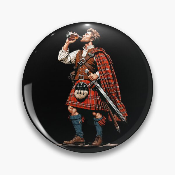 Item preview, Highland warrior: Celebrating Scottish Tradition with a Whisky Toast designed and sold by artwaves.