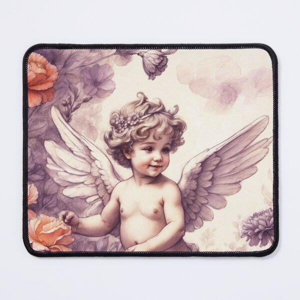 Item preview, Cherub Angel in a Garden Paradise - 8 designed and sold by nyathiwa.