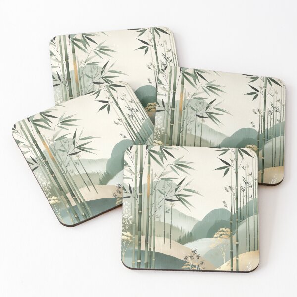 Item preview,  Tranquil Japandi Landscape - Bamboo and Water II designed and sold by Nicholson Street Creative.
