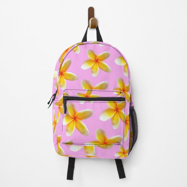 Item preview, Yellow Frangipanis on a Pink Background designed and sold by ppddesigns.