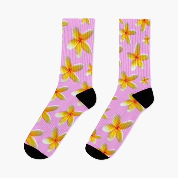 Item preview, Yellow Frangipanis on a Pink Background designed and sold by ppddesigns.