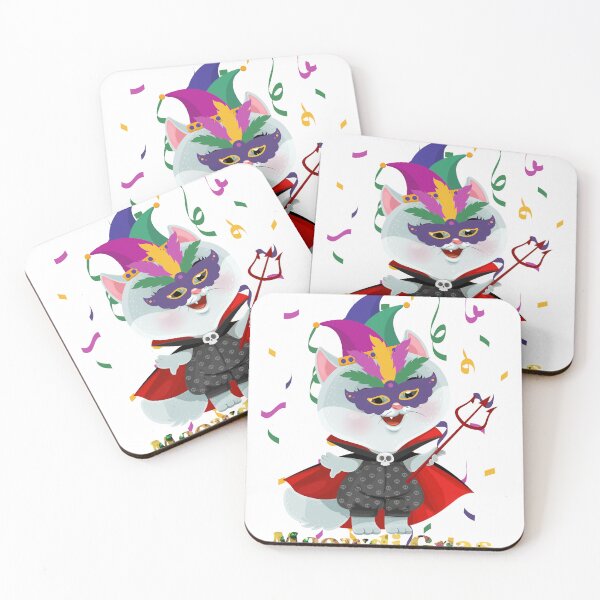 Artikelvorschau, Meowdi Gras Ragdoll Katze Kätzchen Maskerade Mardi Gras Perlen entworfen und verkauft von Miumed.
