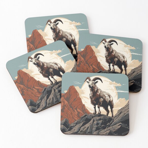 Item preview, Summit Sovereign: The Mountain Goat's Dusk Vigil designed and sold by dungeonwarriors.