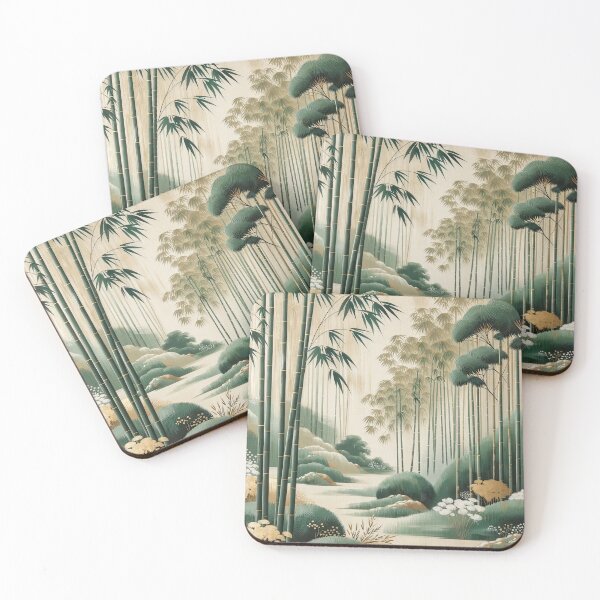 Item preview, Tranquil Japandi Landscape - Bamboo and Water III designed and sold by Nicholson Street Creative.