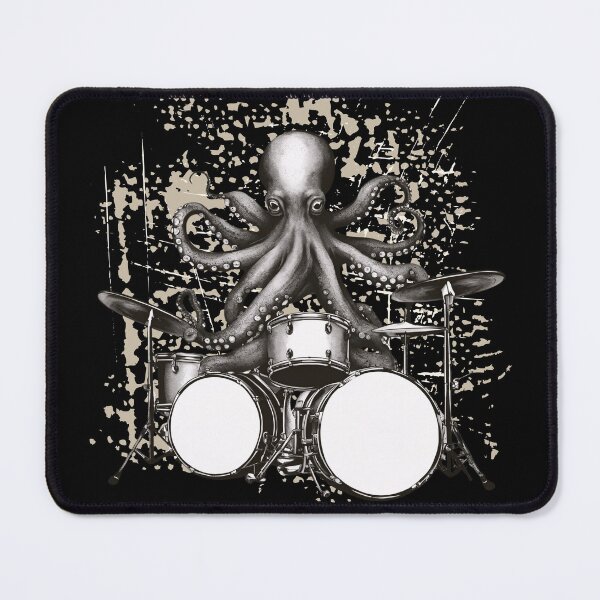 Item preview, Octopus Drummer ,Octopus Playing Drums , Drumming fun designed and sold by YQvibe Studio.